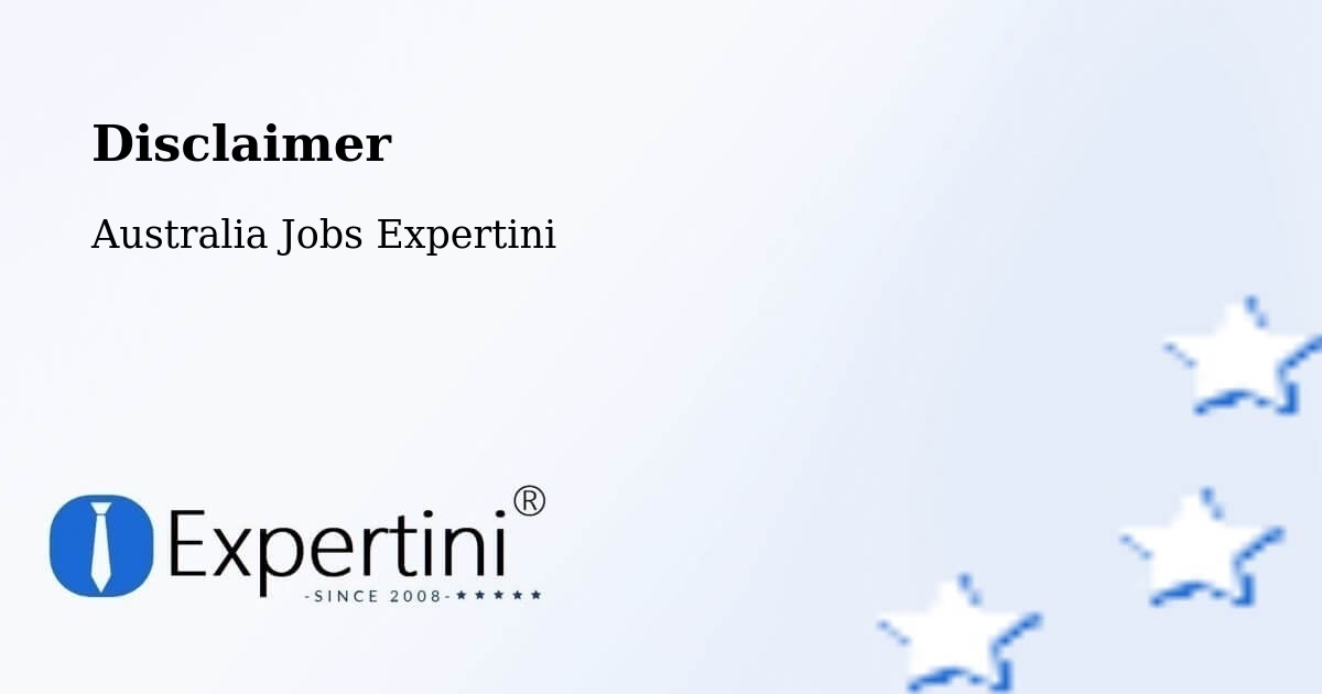 Disclaimer – Tweed - Australia Jobs Expertini